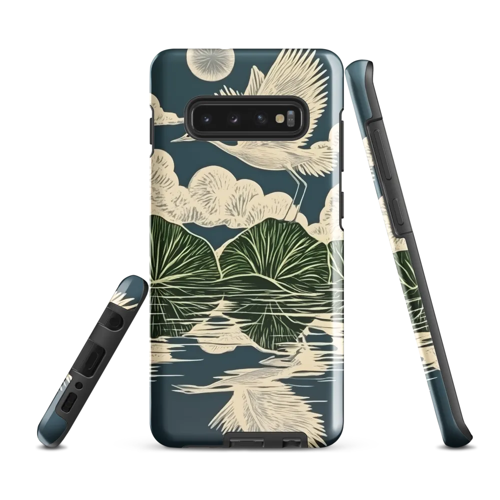 Ethereal Flight Over Water Lilies | Phone Case |  S10 Plus | Tough Case | Glossy