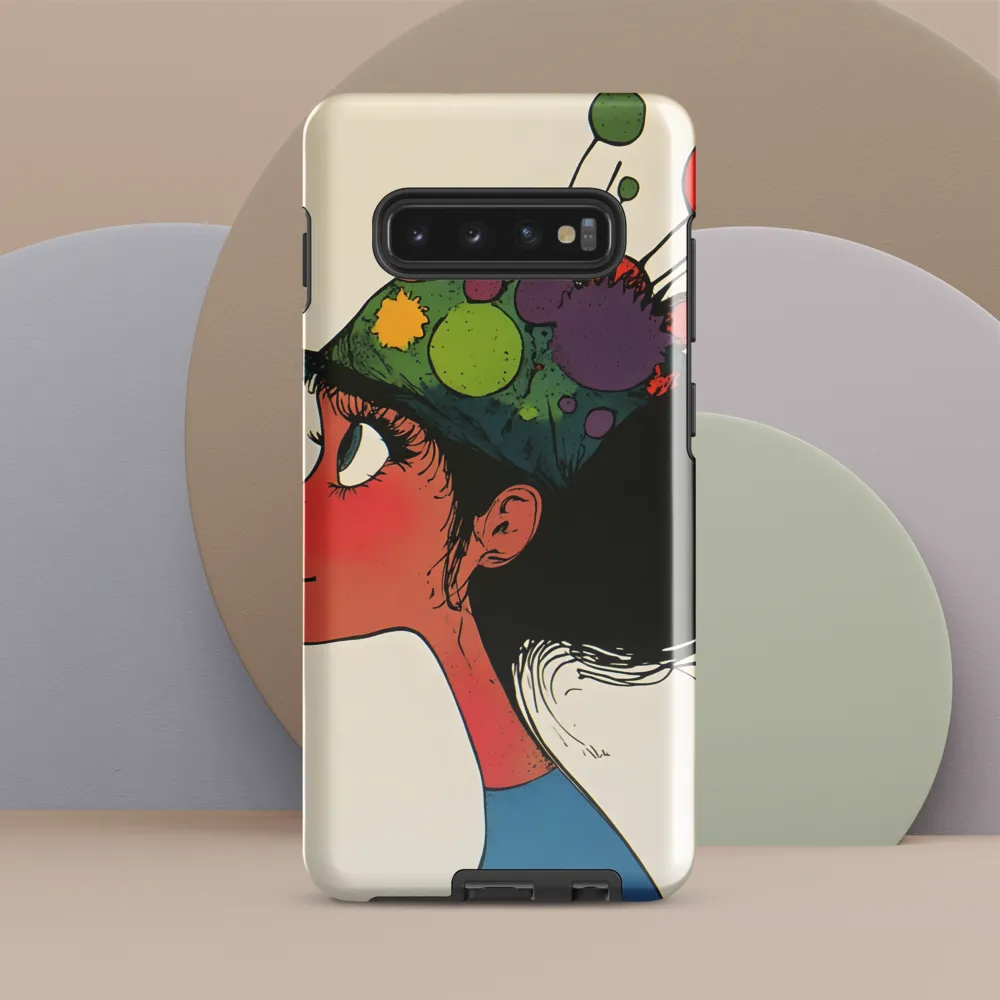 Playful Colors: The Party Hat Girl | Phone Case |  S10 Plus | Tough Case | Glossy