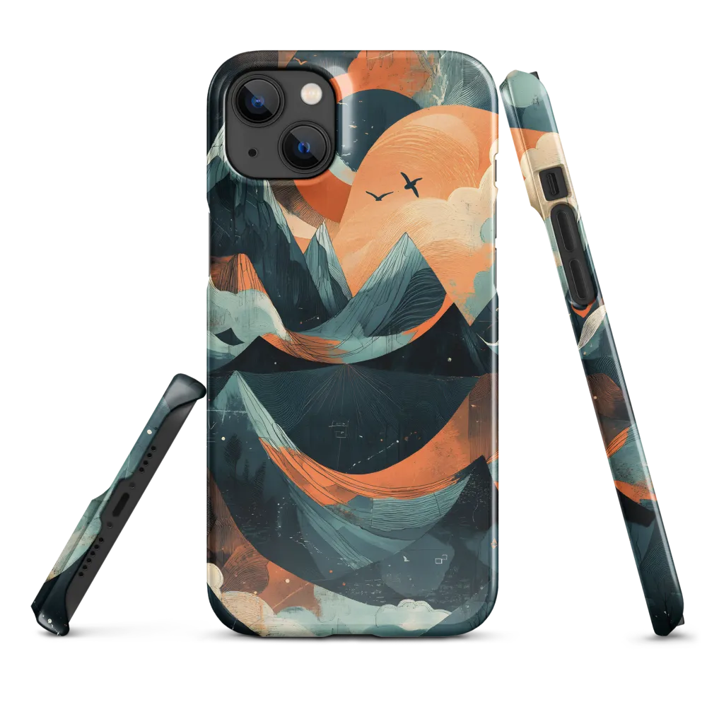 Twilight Over the Peaks | Phone Case |  14 Plus | Snap Case | Glossy