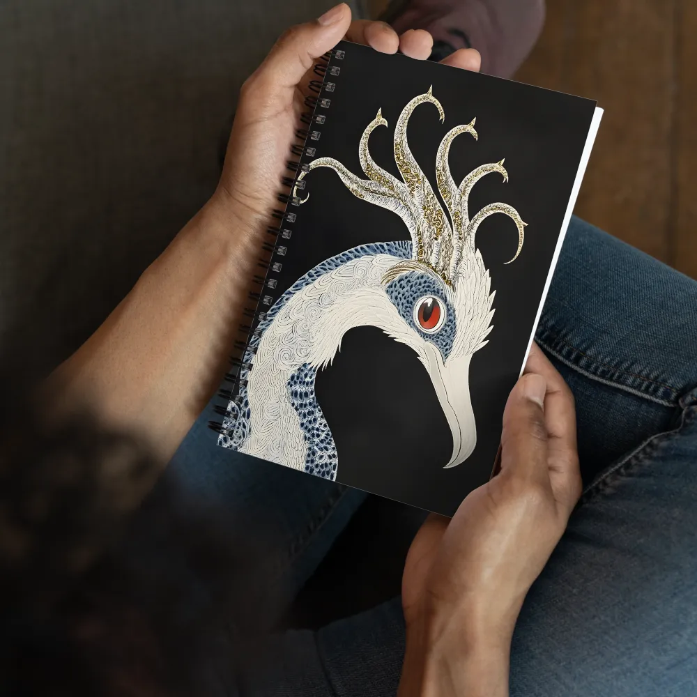 Elegance of the Majestic Peacock | Spiral Notebook