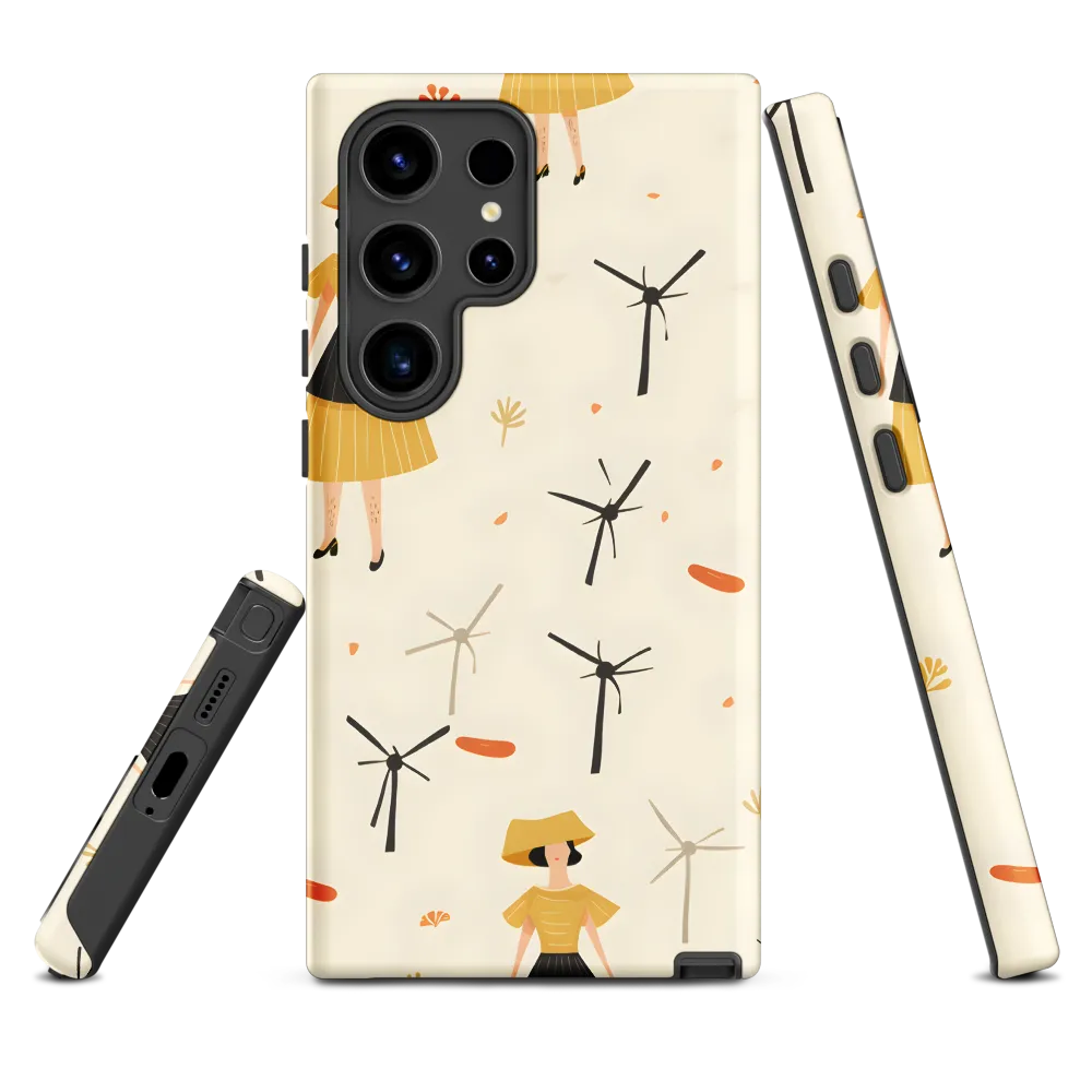 Whimsical Patterns of Nature and Femininity | Phone Case |  S24 Ultra | Tough Case | Matte