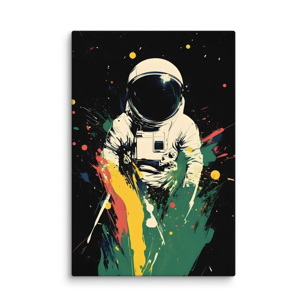 Cosmic Splash: The Astronaut's Journey | Canvas | 32″×48″