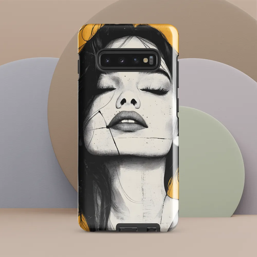 Serenity in Lines | Phone Case |  S10 Plus | Tough Case | Glossy