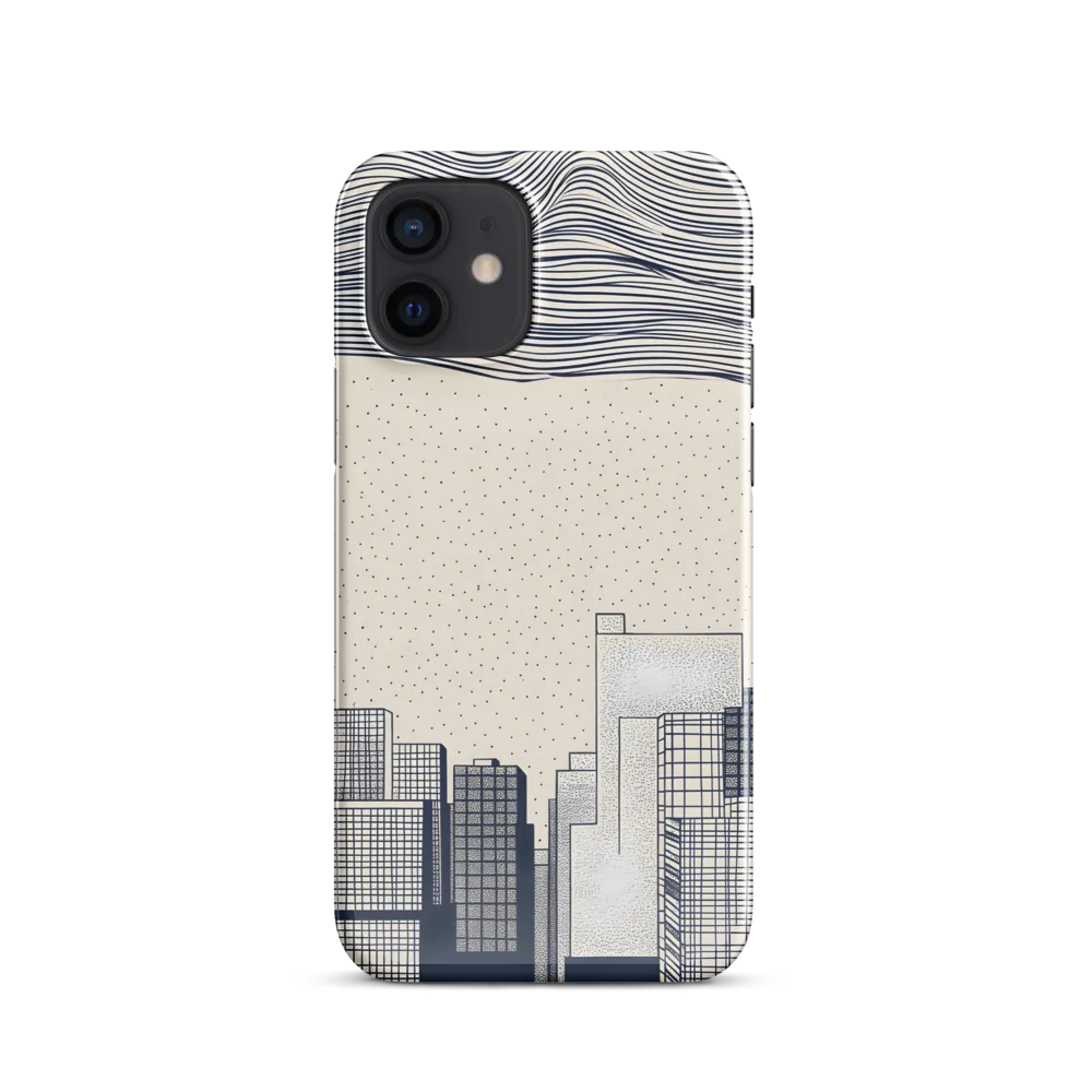 Urban Patterns: A Minimalist Skyline | Phone Case |  12 | Snap Case | Glossy