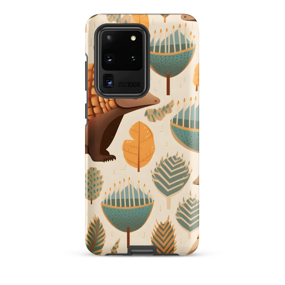 Pangolins in a Whimsical Habitat | Phone Case |  S20 Ultra | Tough Case | Matte