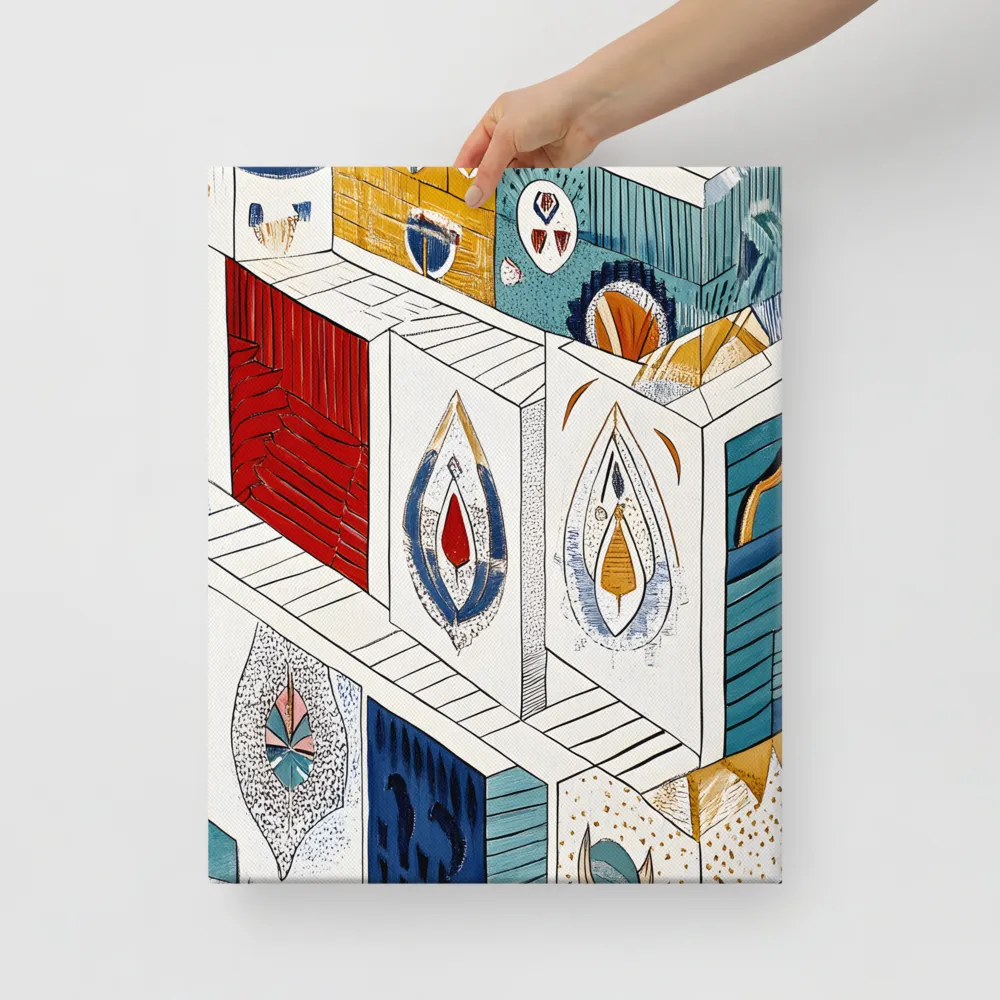 Symphony of Geometric Harmony | Canvas | 16″×20″