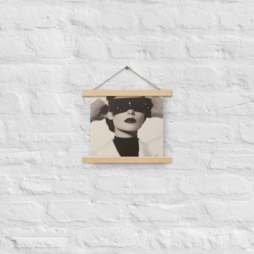 Celestial Elegance | Poster With Oak Wood Hanger | 10″×10″