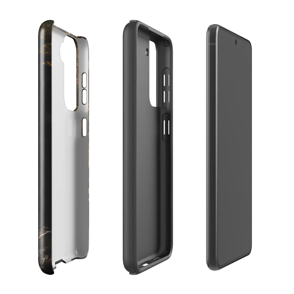 Golden Elegance: A Modern Profile Portrait