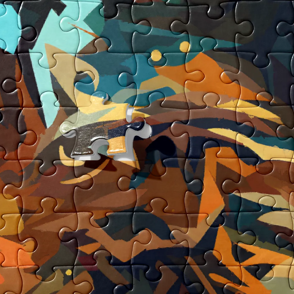 Wild Symphony: Abstract Tigers