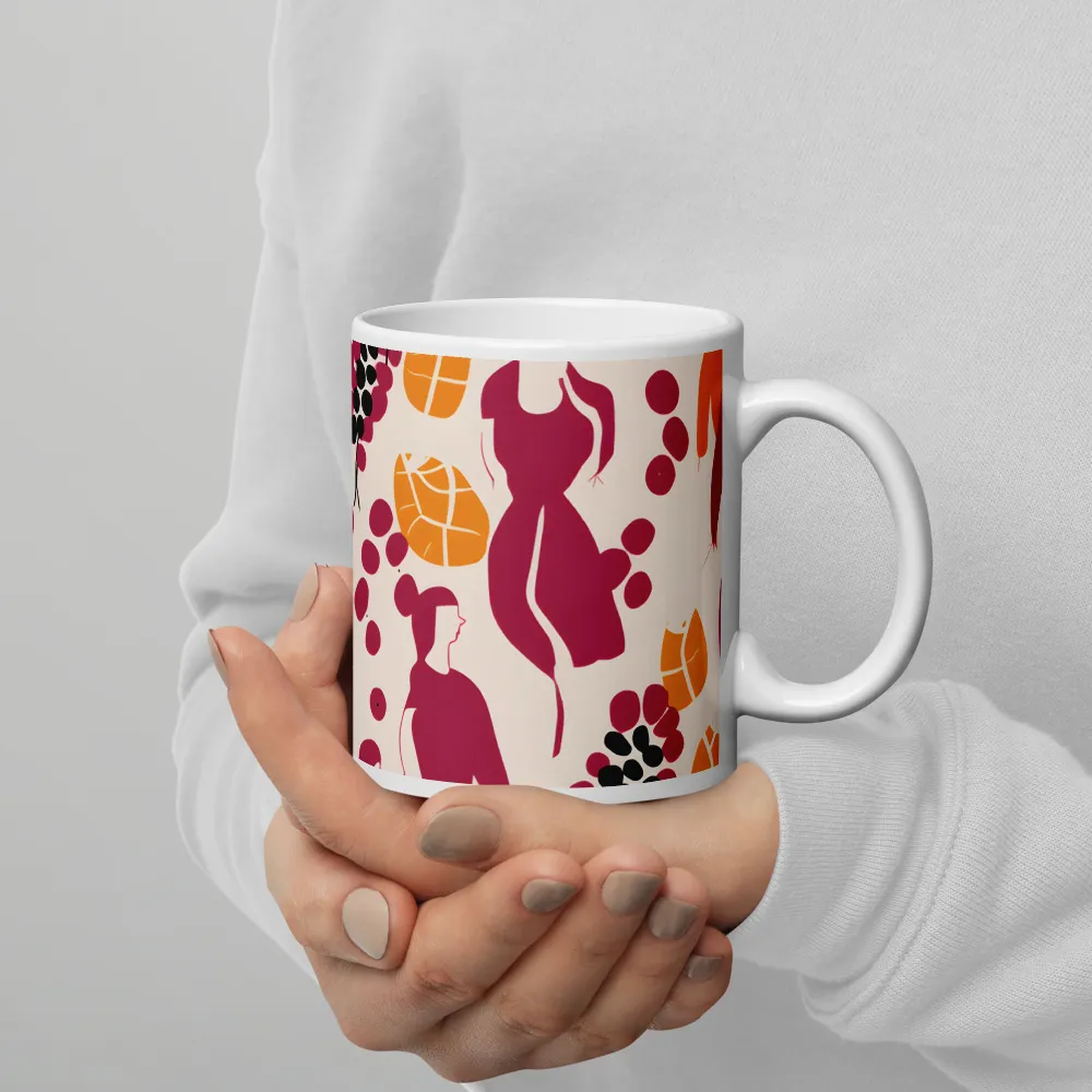 Fashion and Flora: An Abstract Dance | Mugs | Multiple Sizes & Colors