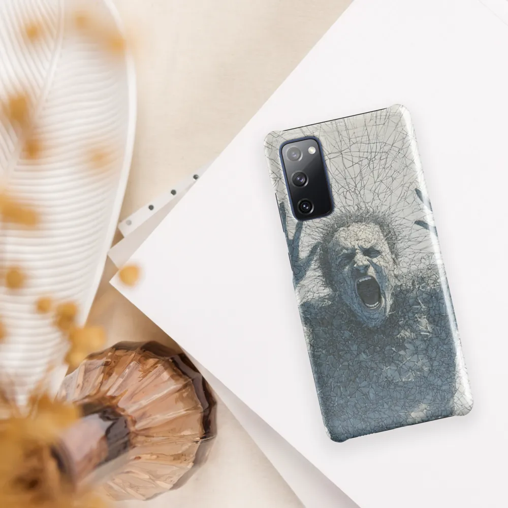 Breaking Free: An Expression of Anguish | Phone Case |  S20 FE | Snap Case | Glossy