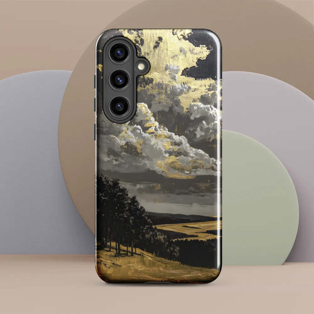 Golden Serenity in a Dramatic Sky | Phone Case |  S24 Plus | Tough Case | Glossy