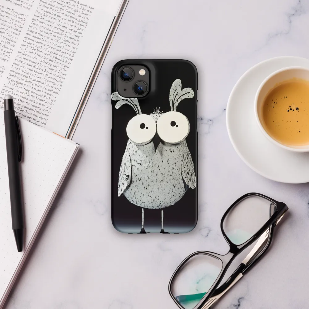 Whimsical Owl in Paper Cutout | Phone Case |  14 Plus | Snap Case | Matte