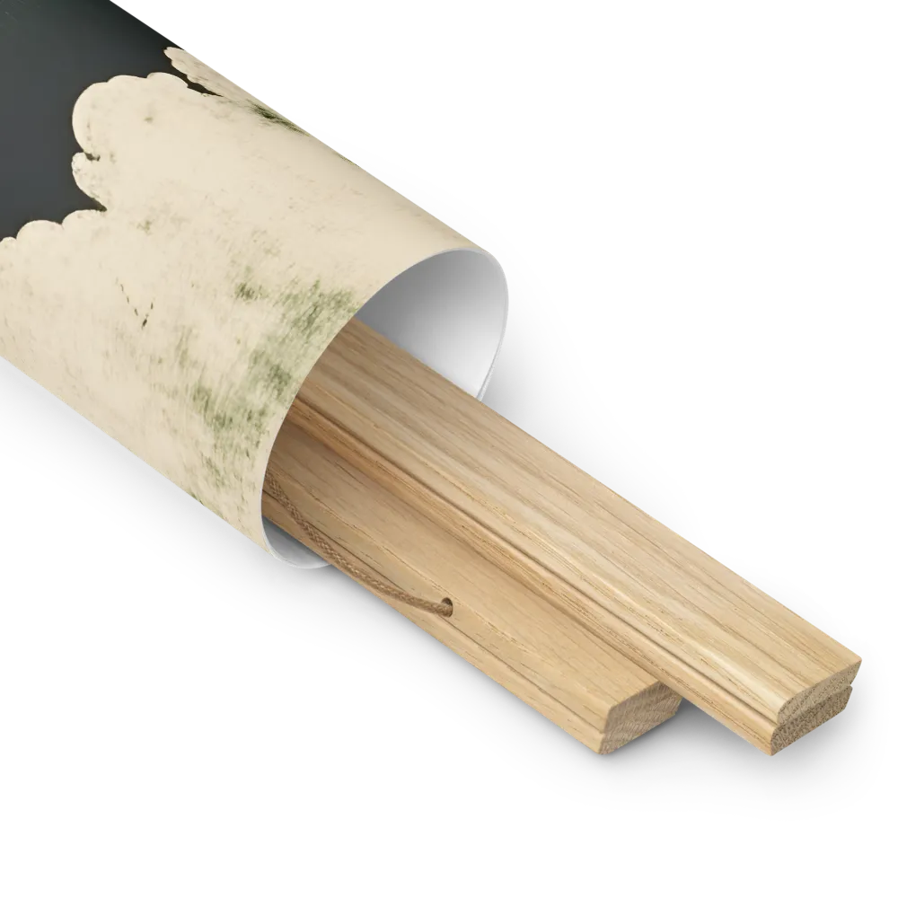 Whispers of the Moon | Poster With Oak Wood Hanger | 18″×18″