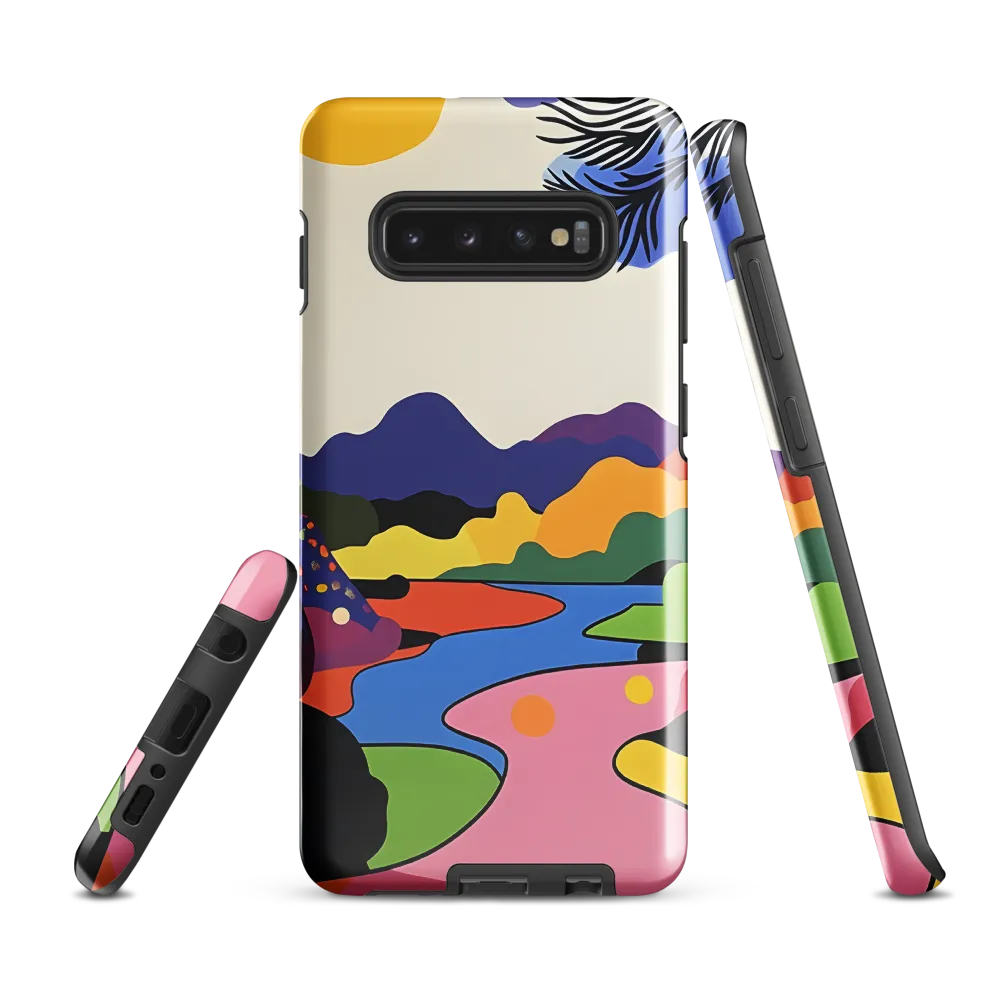 Whimsical Landscape in Color | Phone Case |  S10 Plus | Tough Case | Glossy