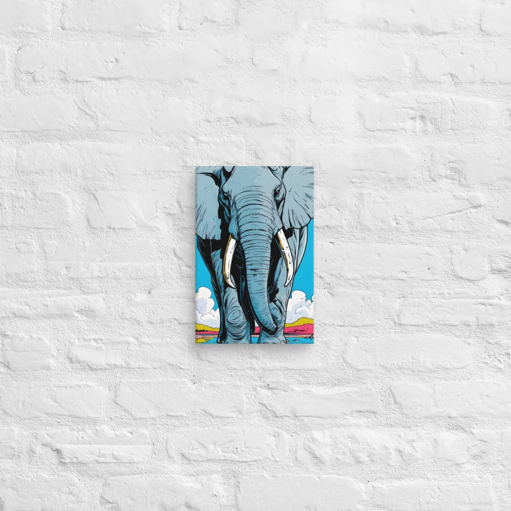 Majestic Presence: The Elephant | Canvas | 8″×12″