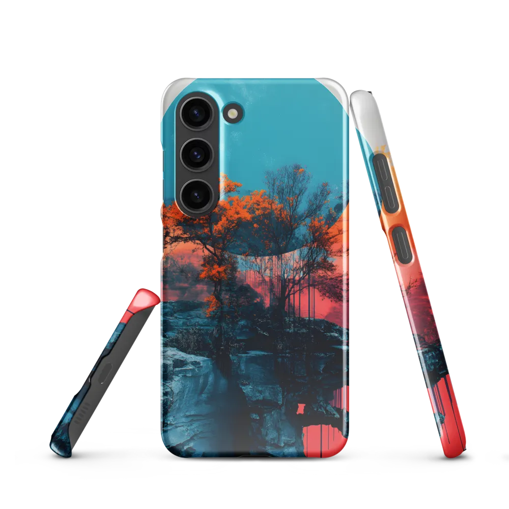 Ethereal Landscapes: A Dance of Color and Form | Phone Case |  S23 | Snap Case | Glossy