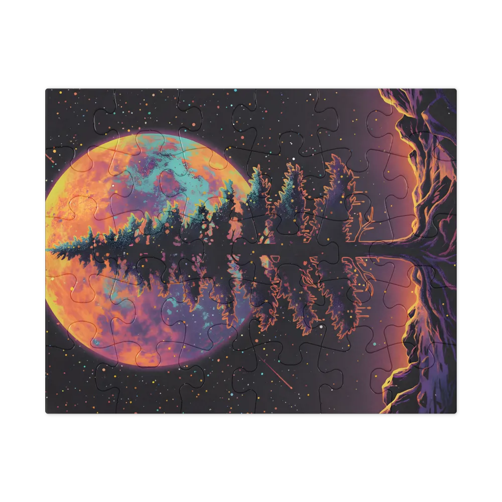 Celestial Pine 
 Jigsaw Puzzle in Tin Box