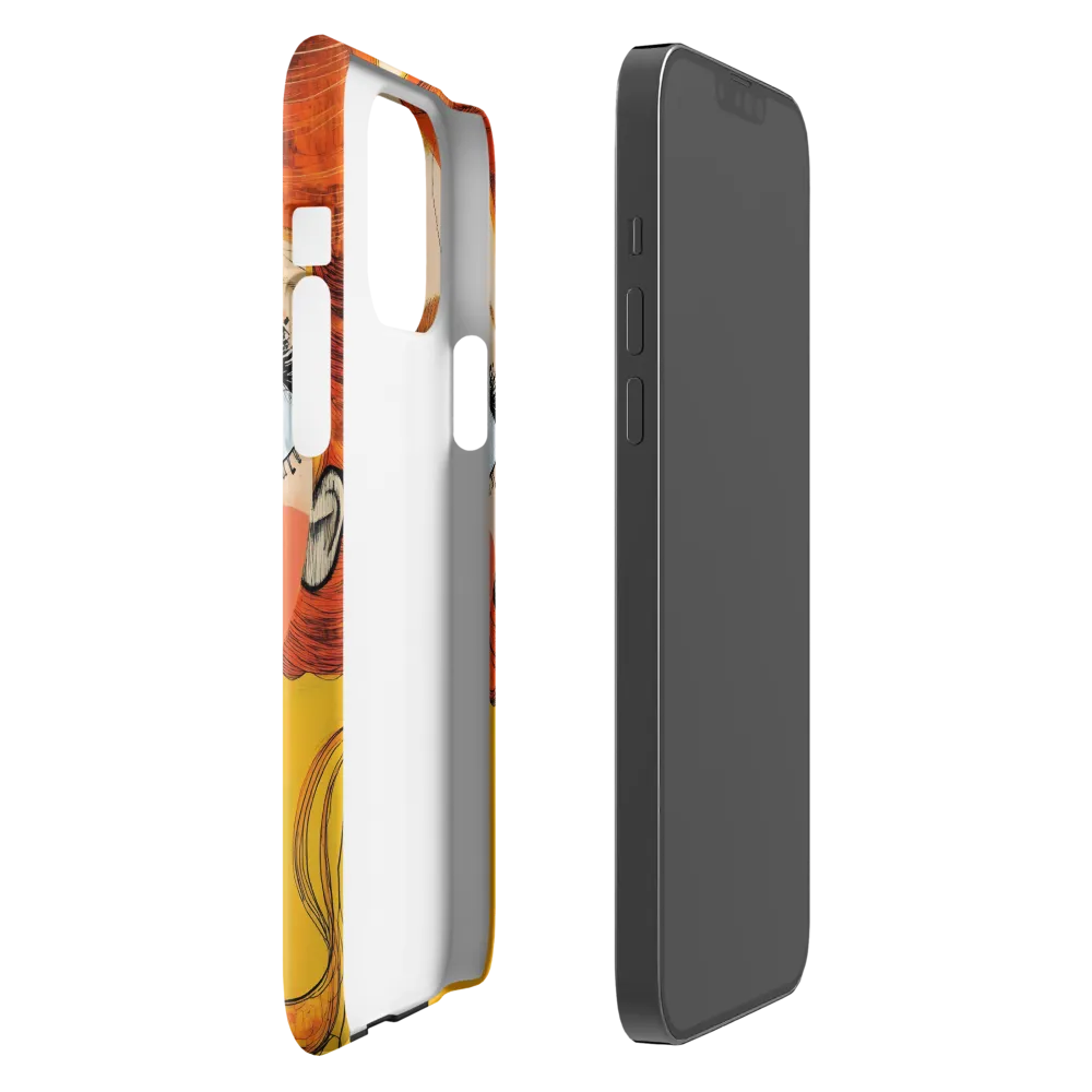 Whimsical Portrait of a Girl | Phone Case |  13 Pro Max | Snap Case | Glossy