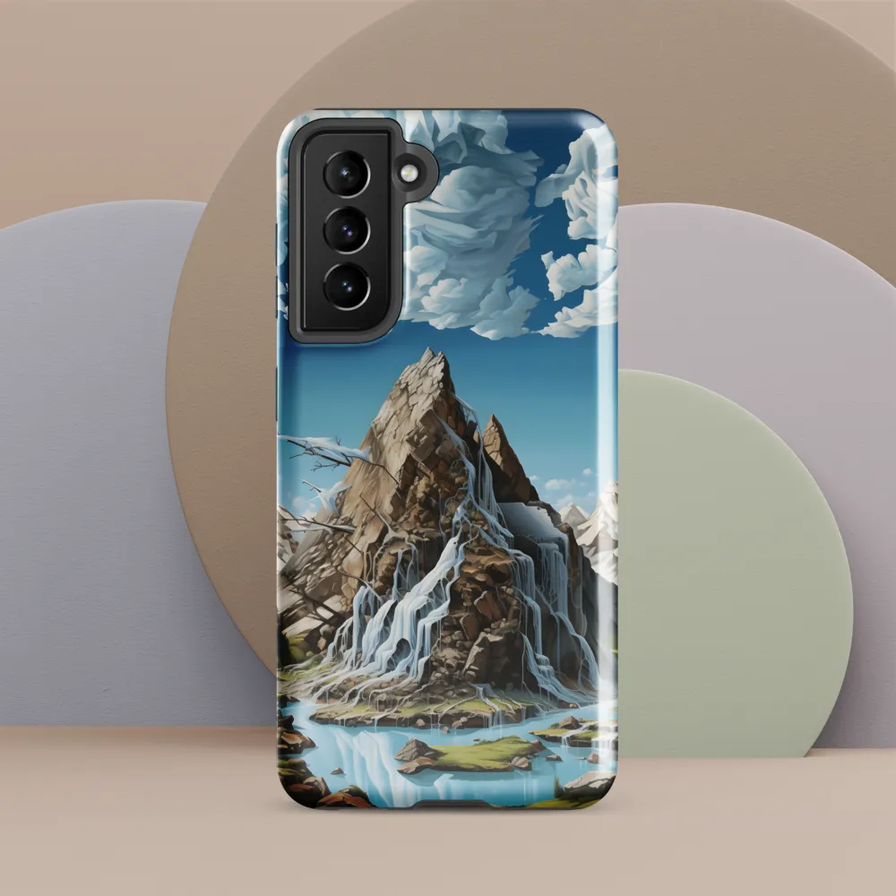 Majestic Cascade: A Mountain Masterpiece