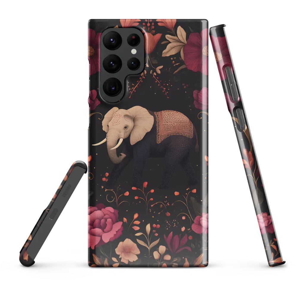 Whispers of the Wild: Elephants and Blooms