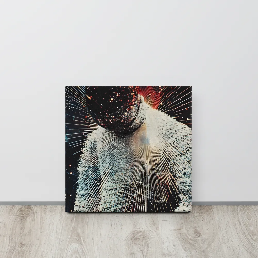 Ethereal Astronaut: A Journey Through the Cosmos | Canvas | 16″×16″