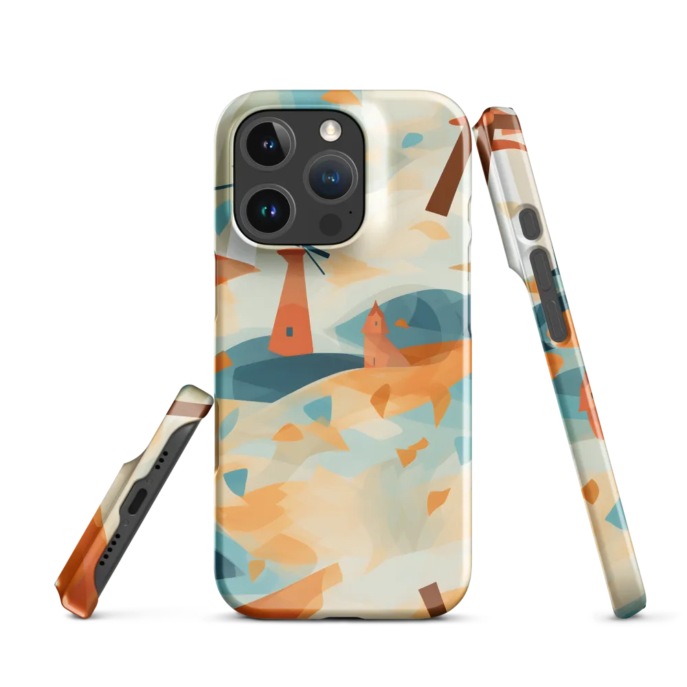 Whimsical Windmills in a Tranquil Landscape | Phone Case |  16 Pro | Snap Case | Glossy
