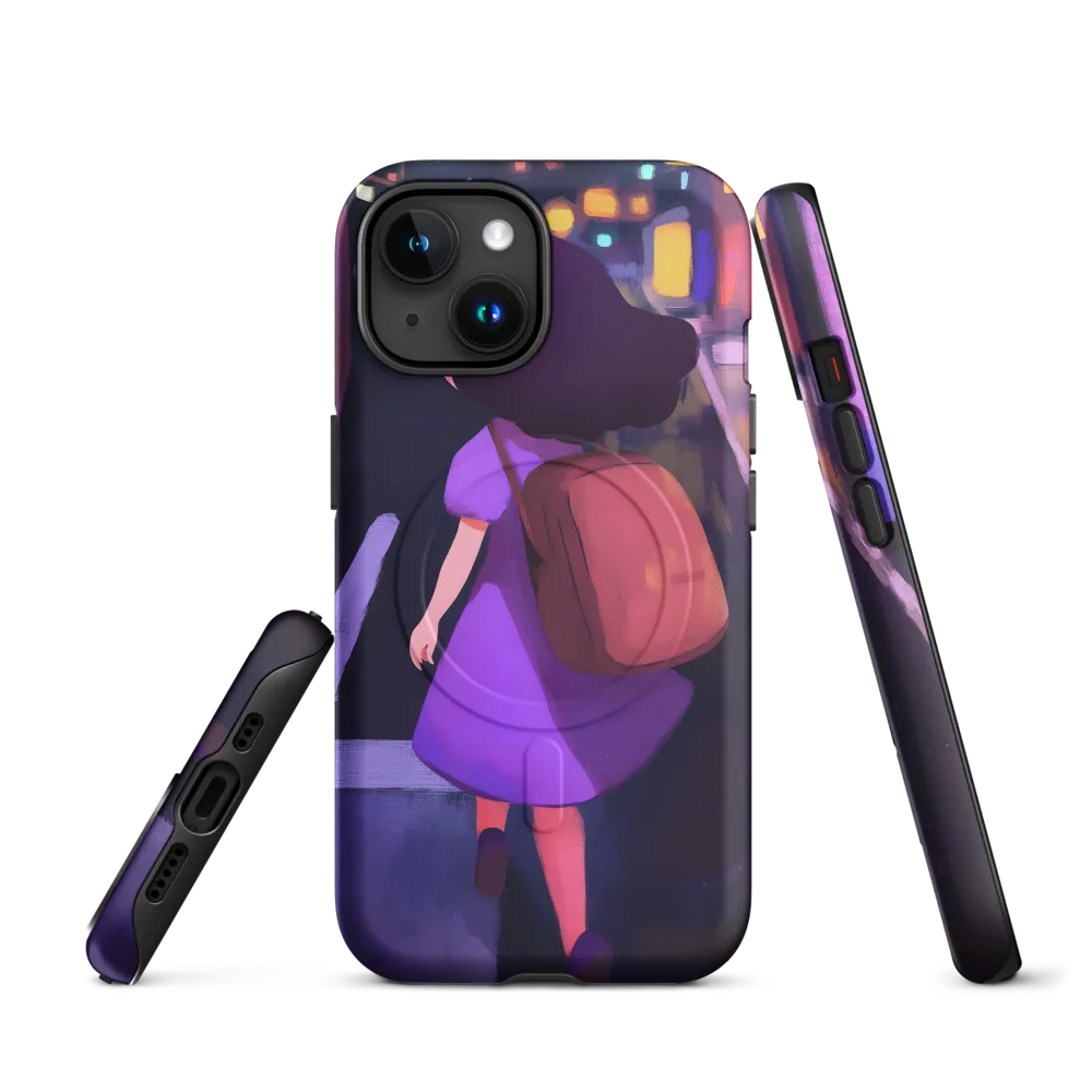 Wandering Through Neon Dreams | Phone Case |  15 | MagSafe® Tough Case | Matte