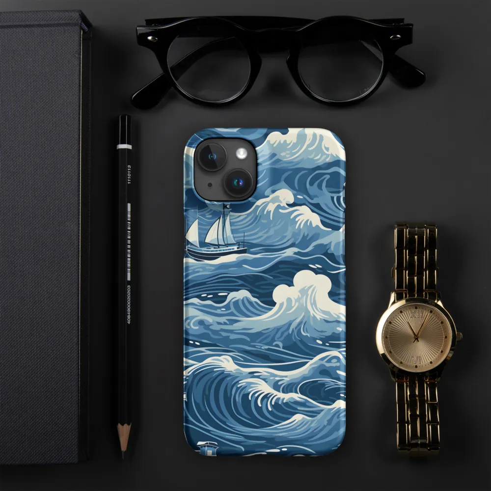 Nautical Dreams: Waves of Adventure | Phone Case |  15 Plus | Snap Case | Matte