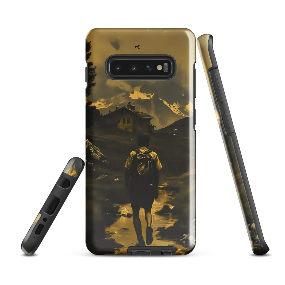 Journey Through Golden Peaks | Phone Case |  S10 Plus | Tough Case | Glossy