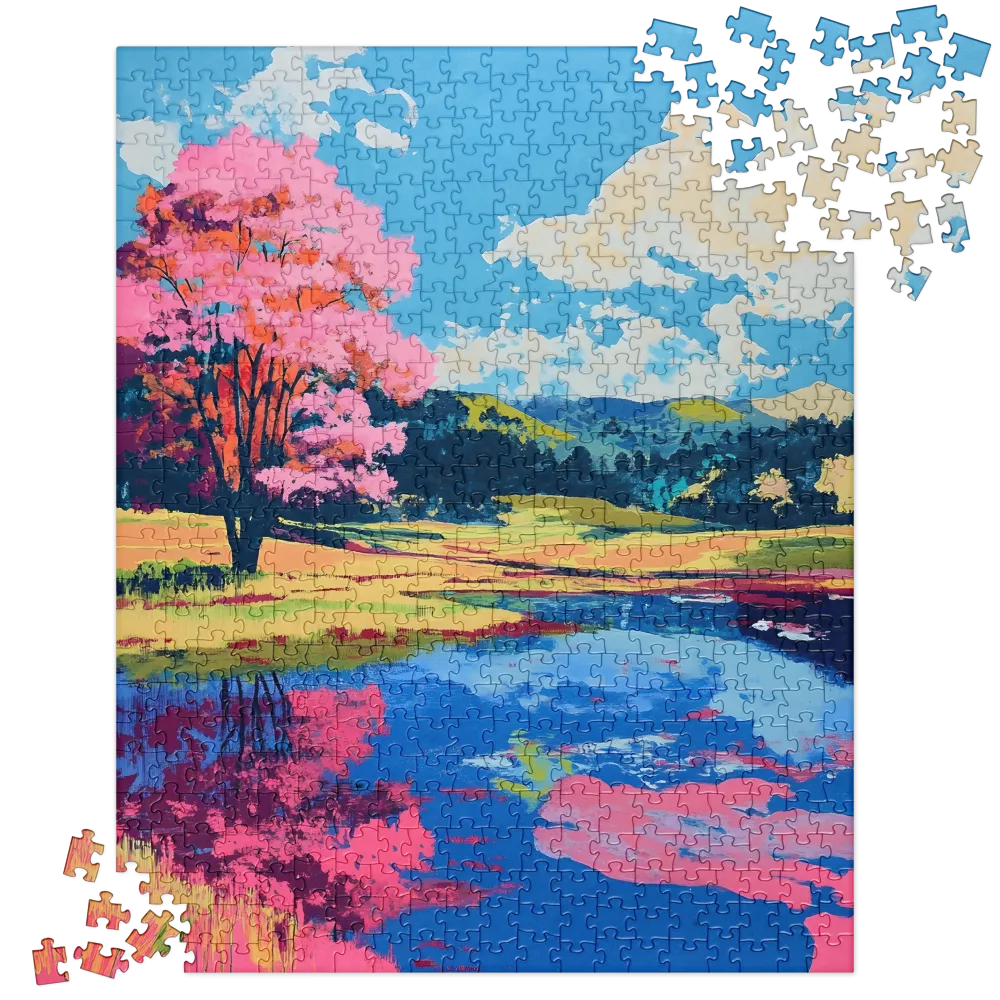 Reflections of a Pink Dreamscape | Jigsaw Puzzle | 520 pieces