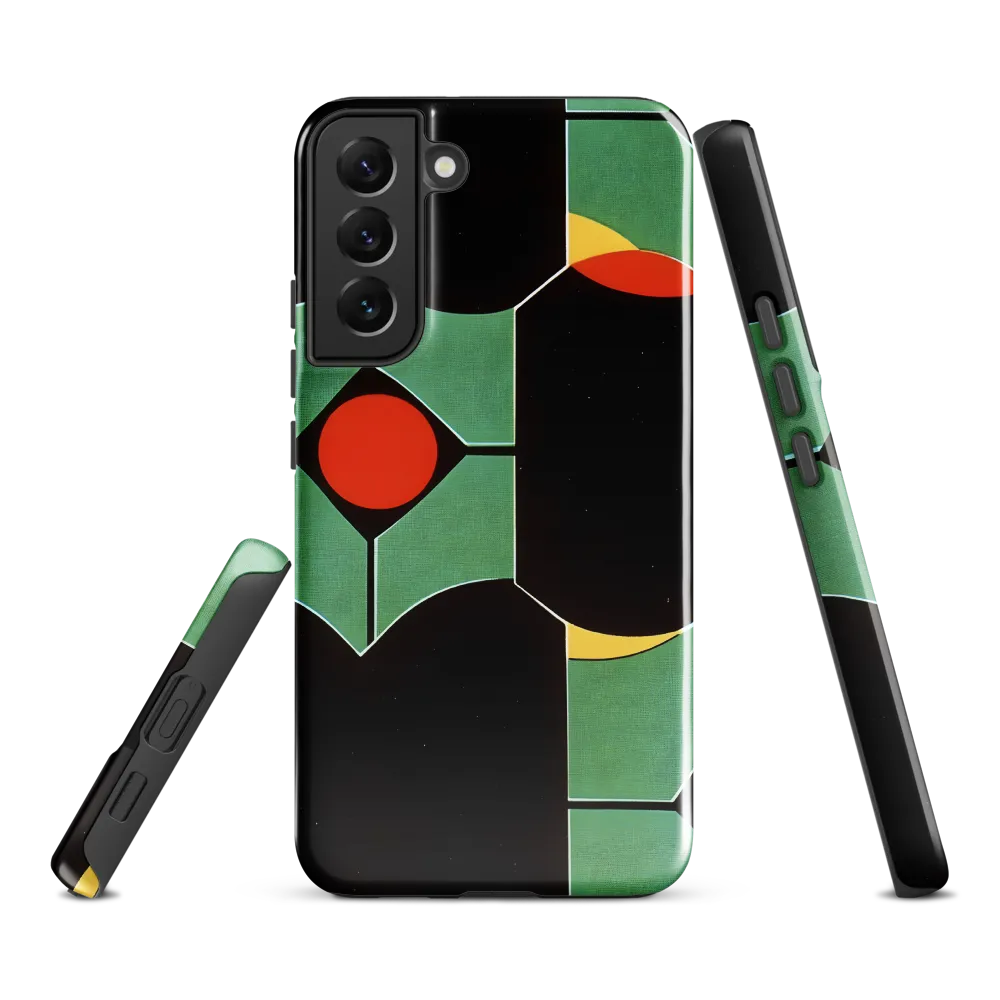 Modular Green Panels with Red Discs