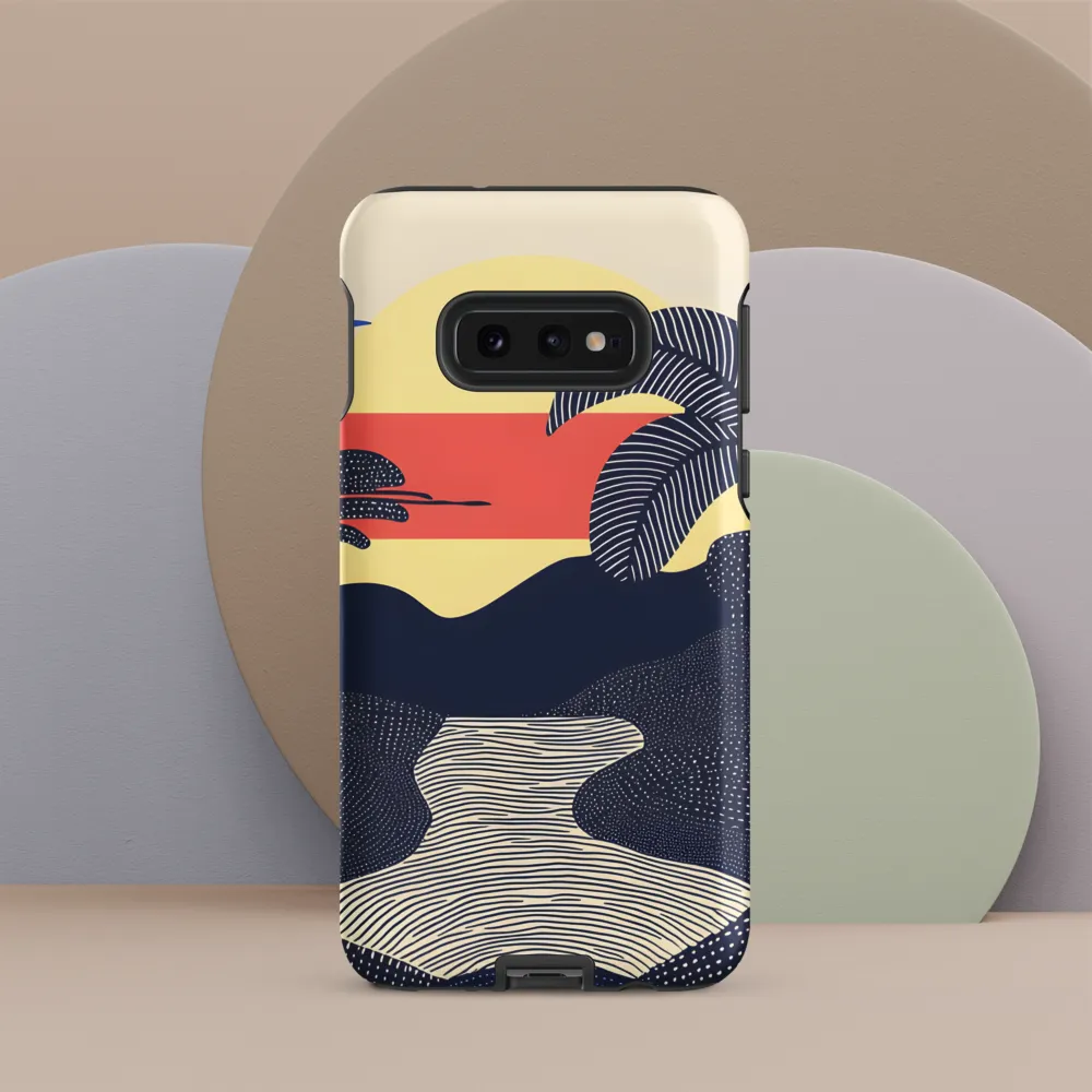 Tranquil Sunset in Modern Minimalism