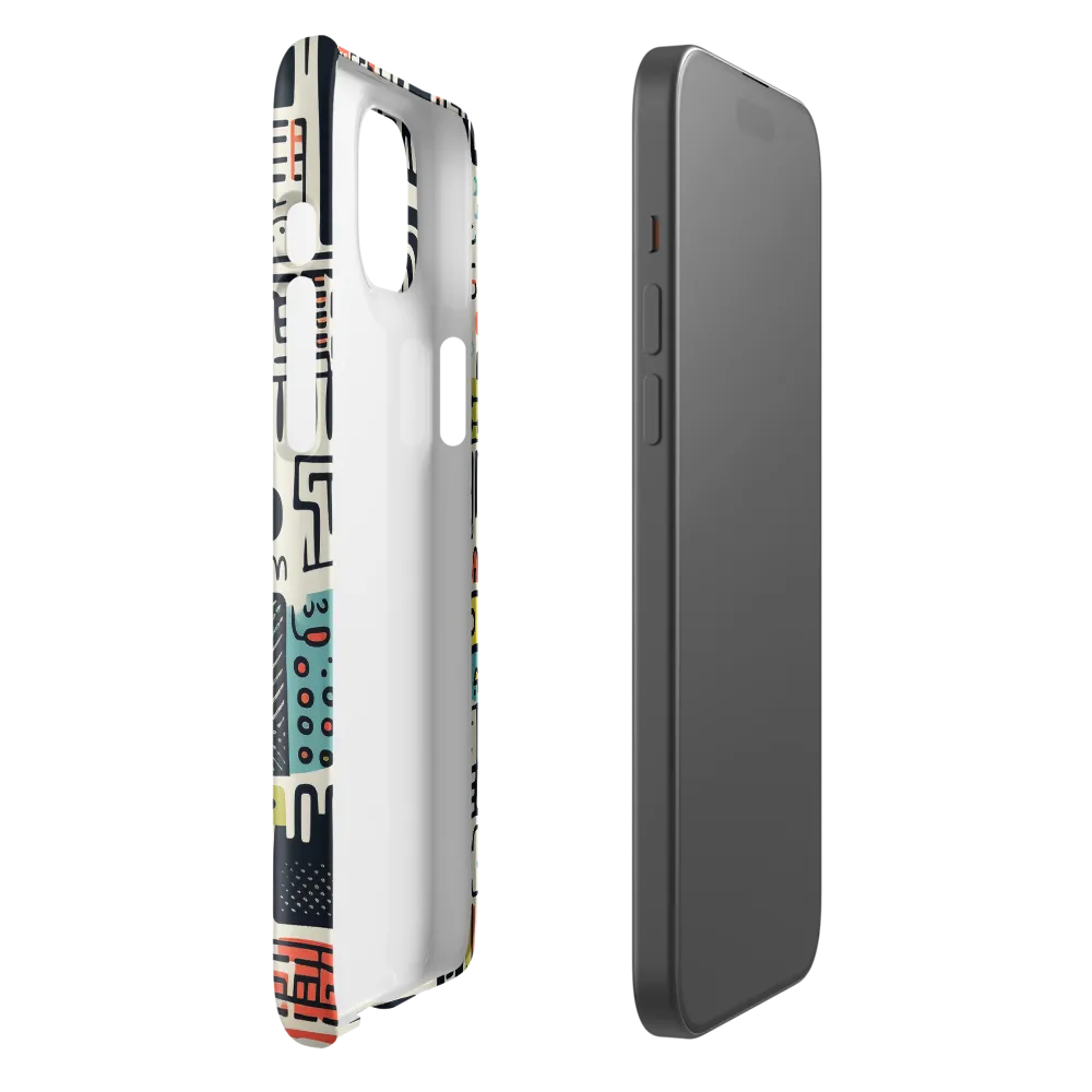 Urban Whimsy: A Playful Cityscape | Phone Case |  15 Plus | Snap Case | Glossy
