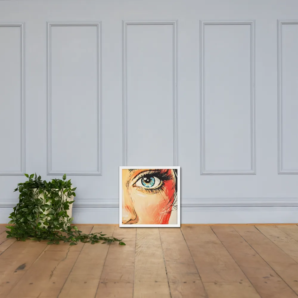 Gaze of Emotion | Poster with White Frame | 16″×16″