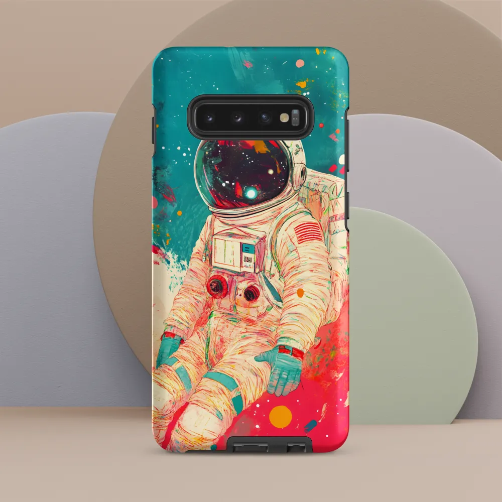 Cosmic Explorer: An Astronaut's Journey | Phone Case |  S10 Plus | Tough Case | Matte