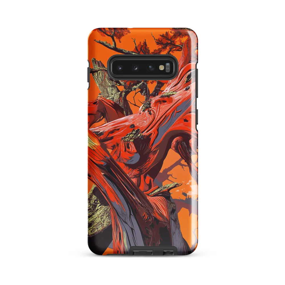 Life in Motion: An Abstract Tree | Phone Case |  S10 Plus | Tough Case | Glossy