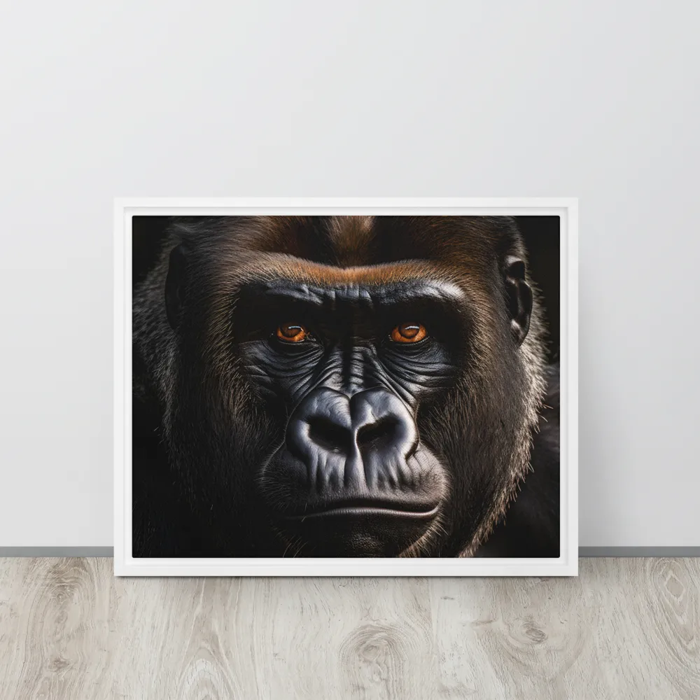 Majestic Gaze | Canvas with White Frame | 16″×20″