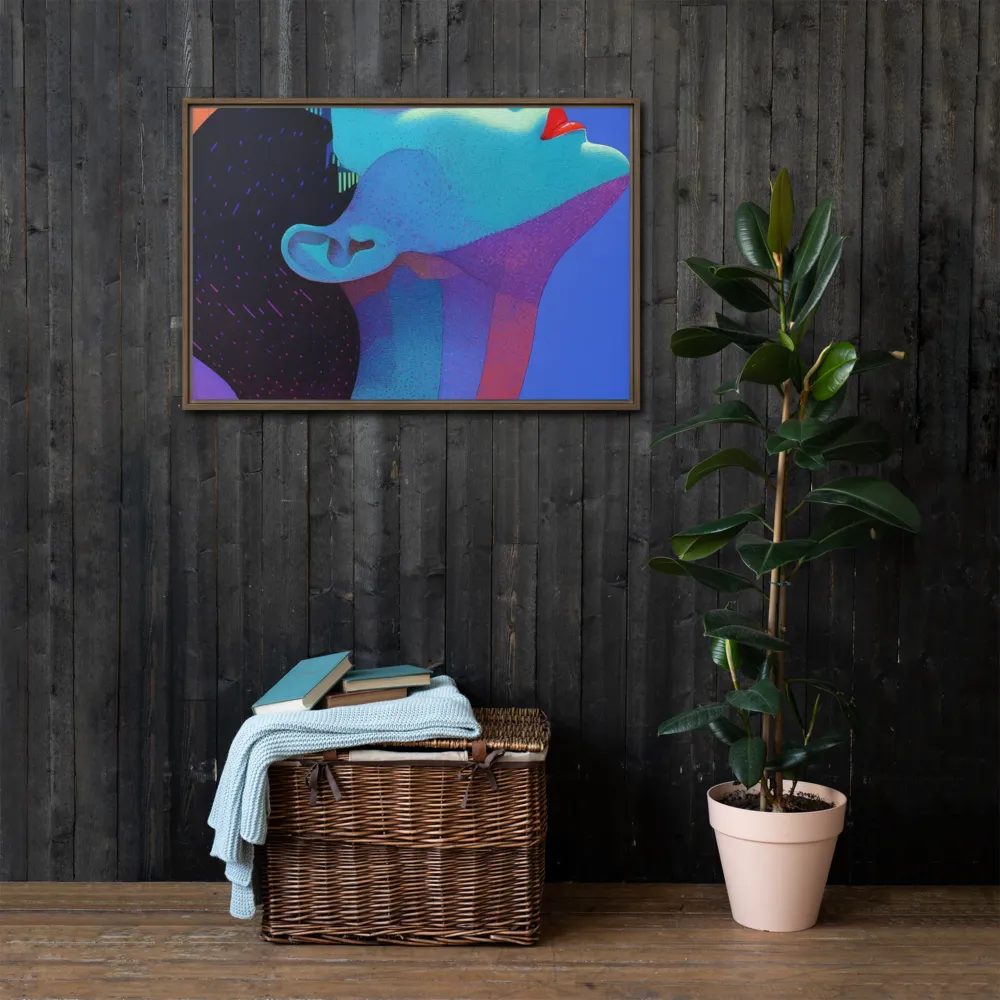 Ethereal Reverie | Canvas with Brown Frame | 24″×36″