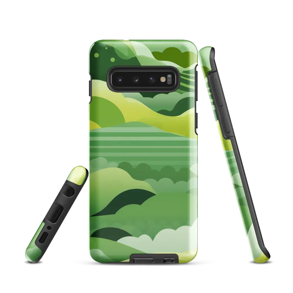 Tranquility in Green Waves