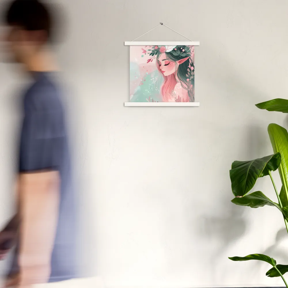 Whispers of Nature | Poster With White Wood Hanger | 14″×14″