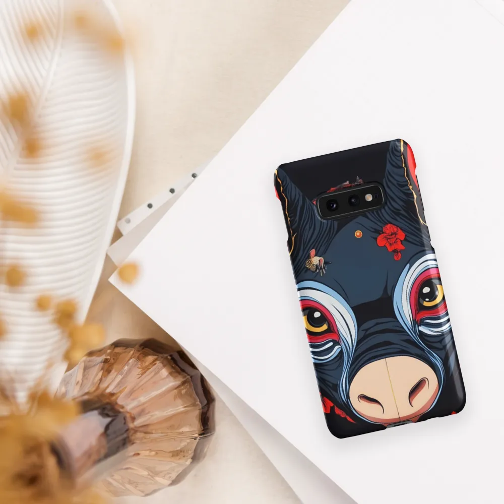 Mystical Bull with Floral Motifs