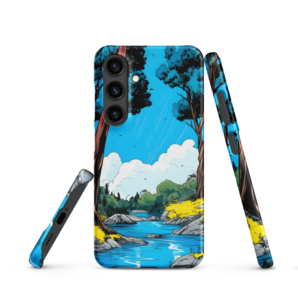 Tranquil River in a Comic Landscape