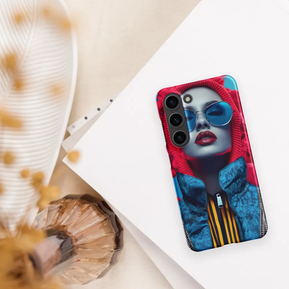 Bold Elegance in Digital Fashion | Phone Case |  S23 | Snap Case | Matte
