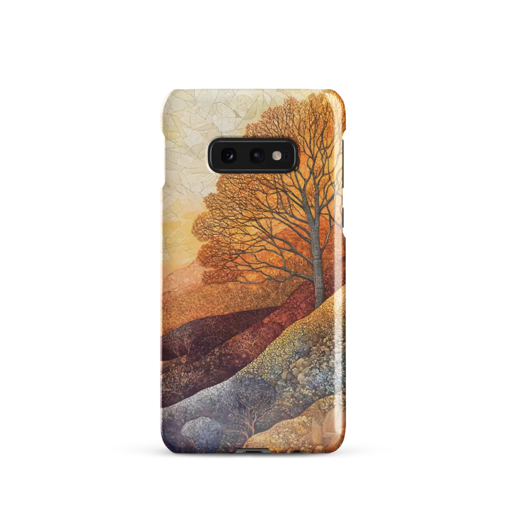 Amber Canopy on Patterned Hills