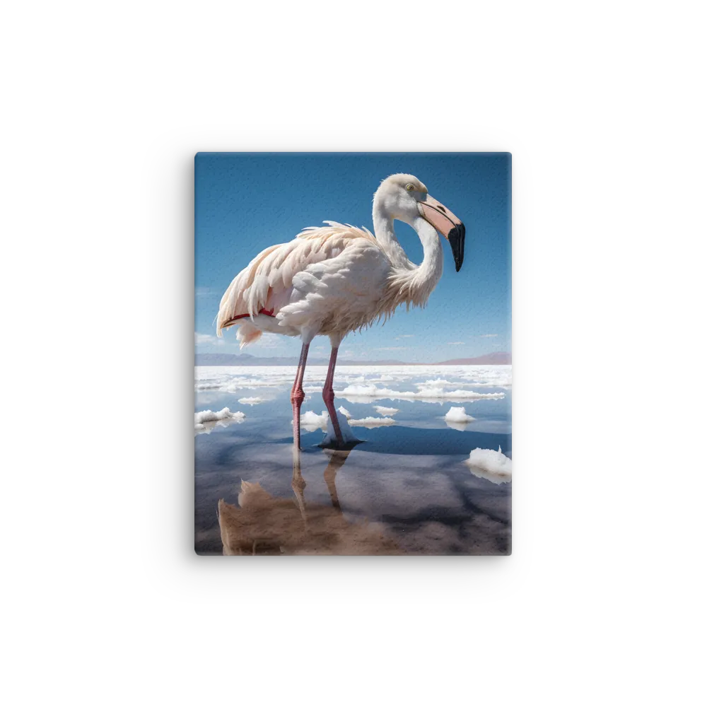 Graceful Solitude of a Flamingo