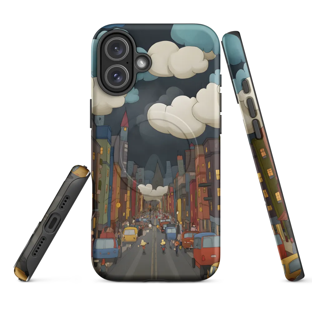 Urban Symphony: A City Awakens at Dusk | Phone Case |  16 Plus | MagSafe® Tough Case | Matte