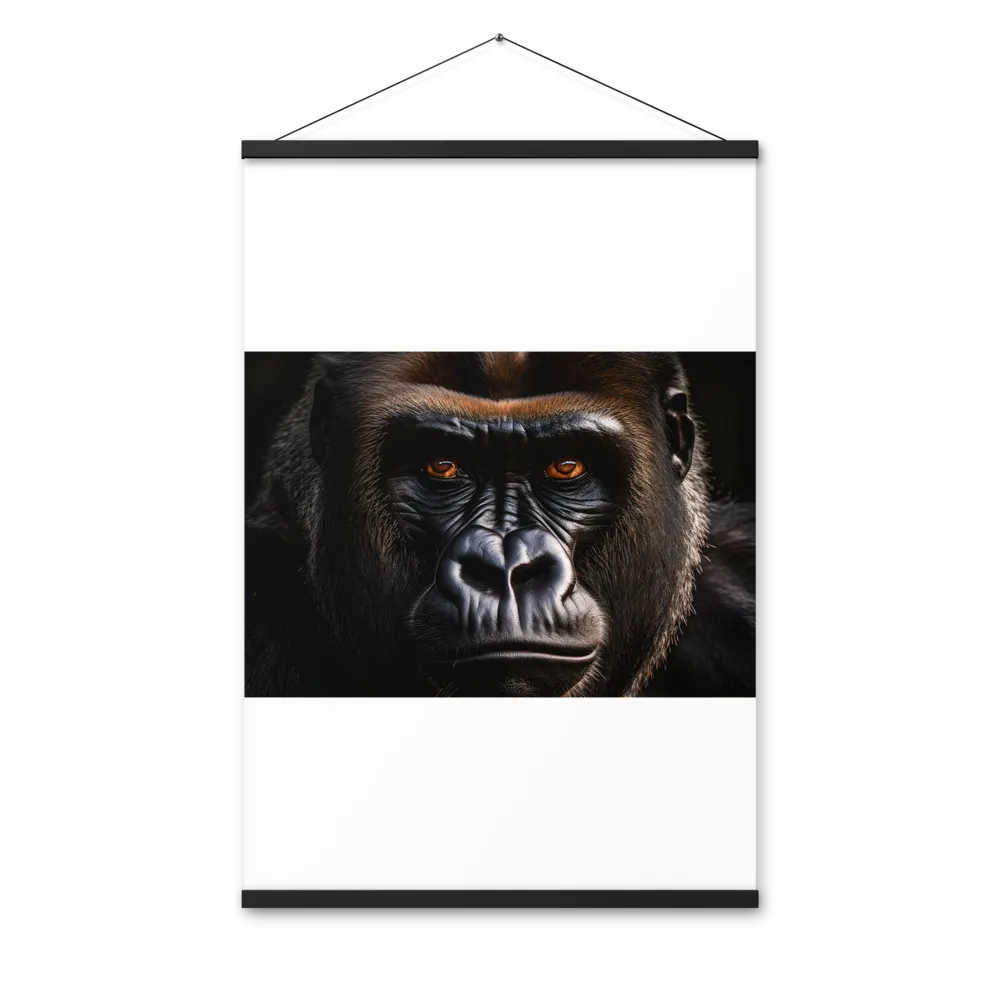 Majestic Gaze | Poster With Black Wood Hanger | 24″×36″