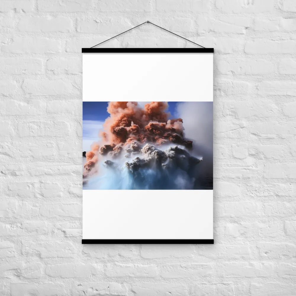 Eruption of Elements | Poster With Black Wood Hanger | 24″×36″