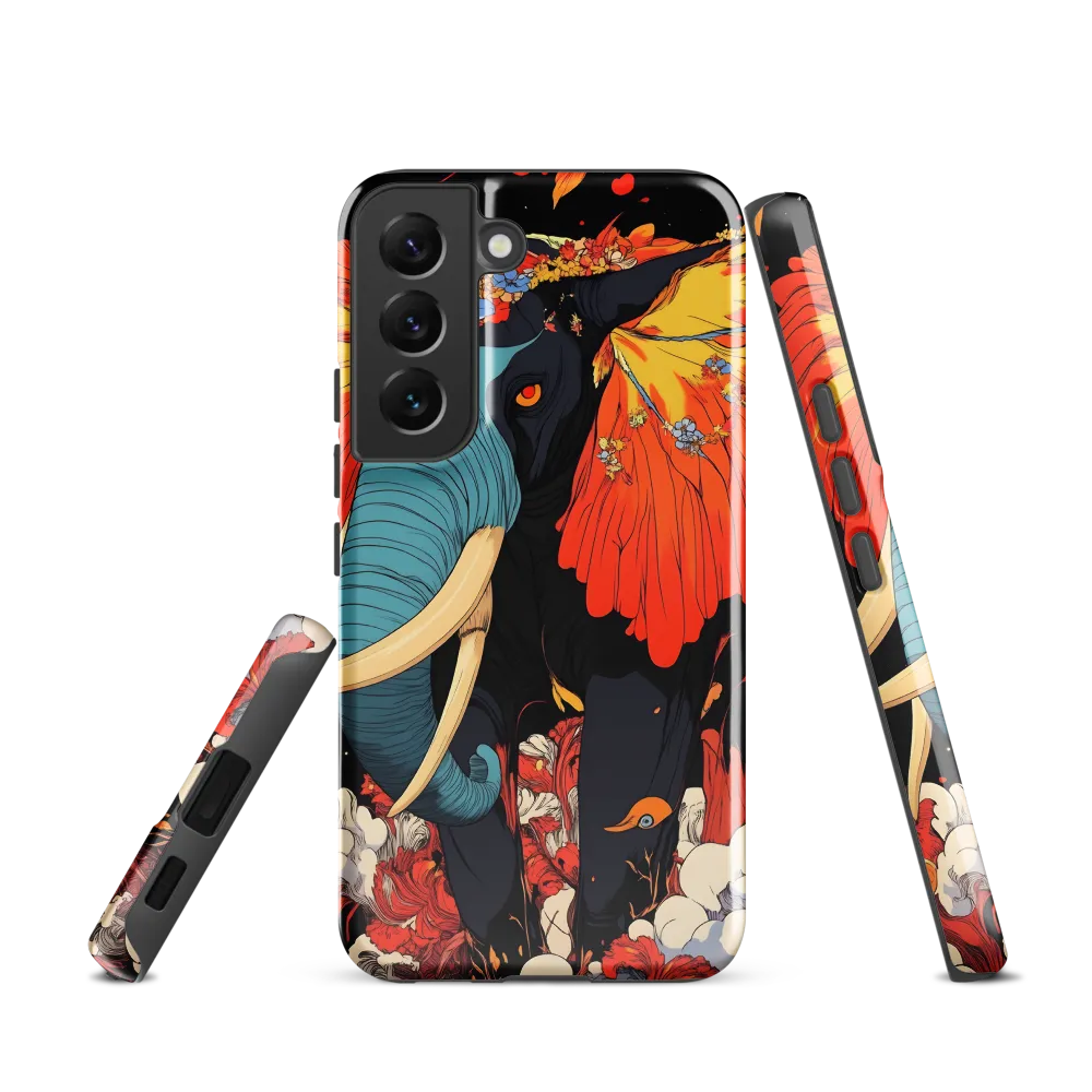 Majesty of the Floral Elephant | Phone Case |  S22 | Tough Case | Glossy
